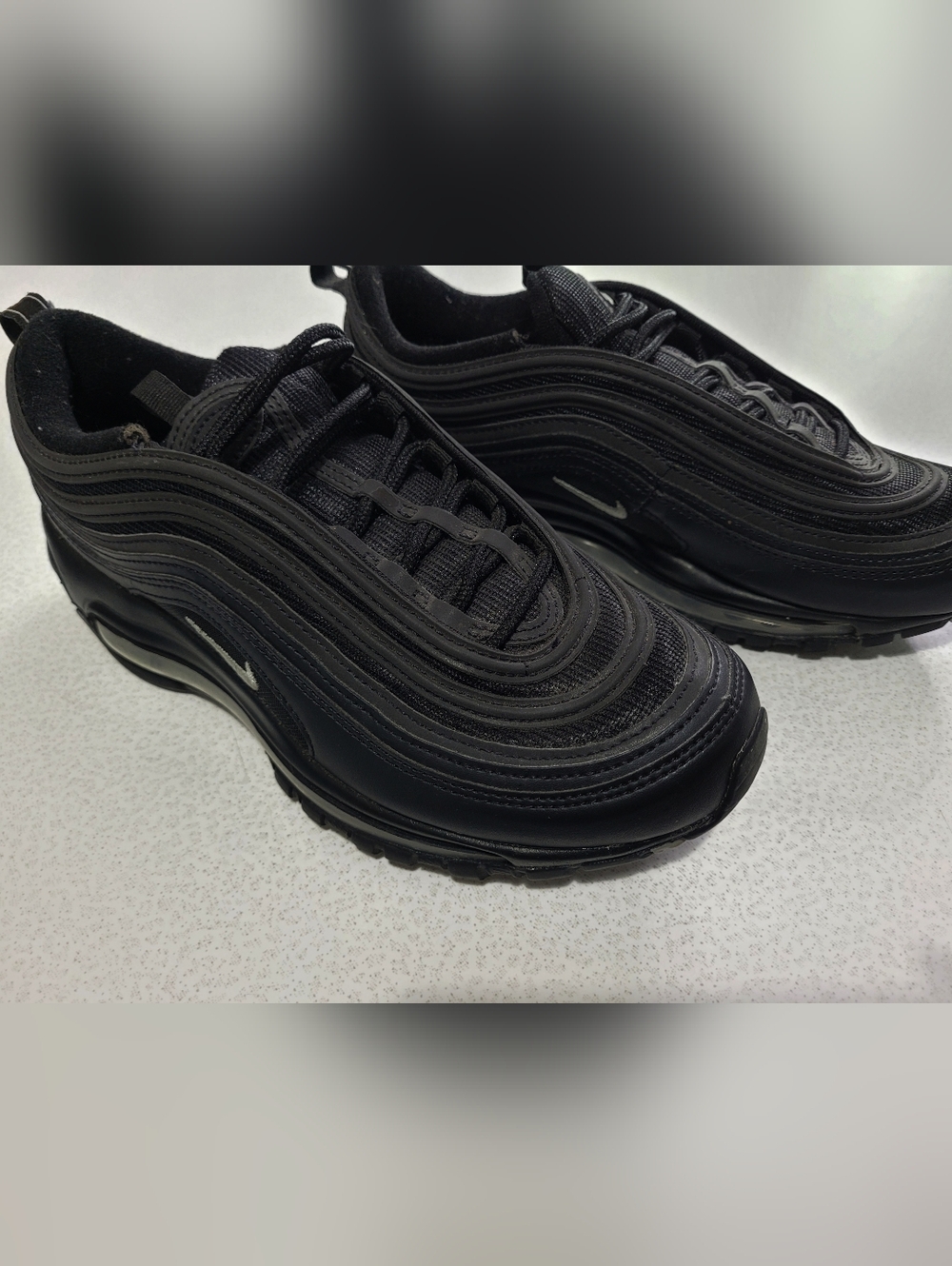 Nike Air Max 97 Women's Sz 8.5 Black Silver Running Shoes DM8347-001